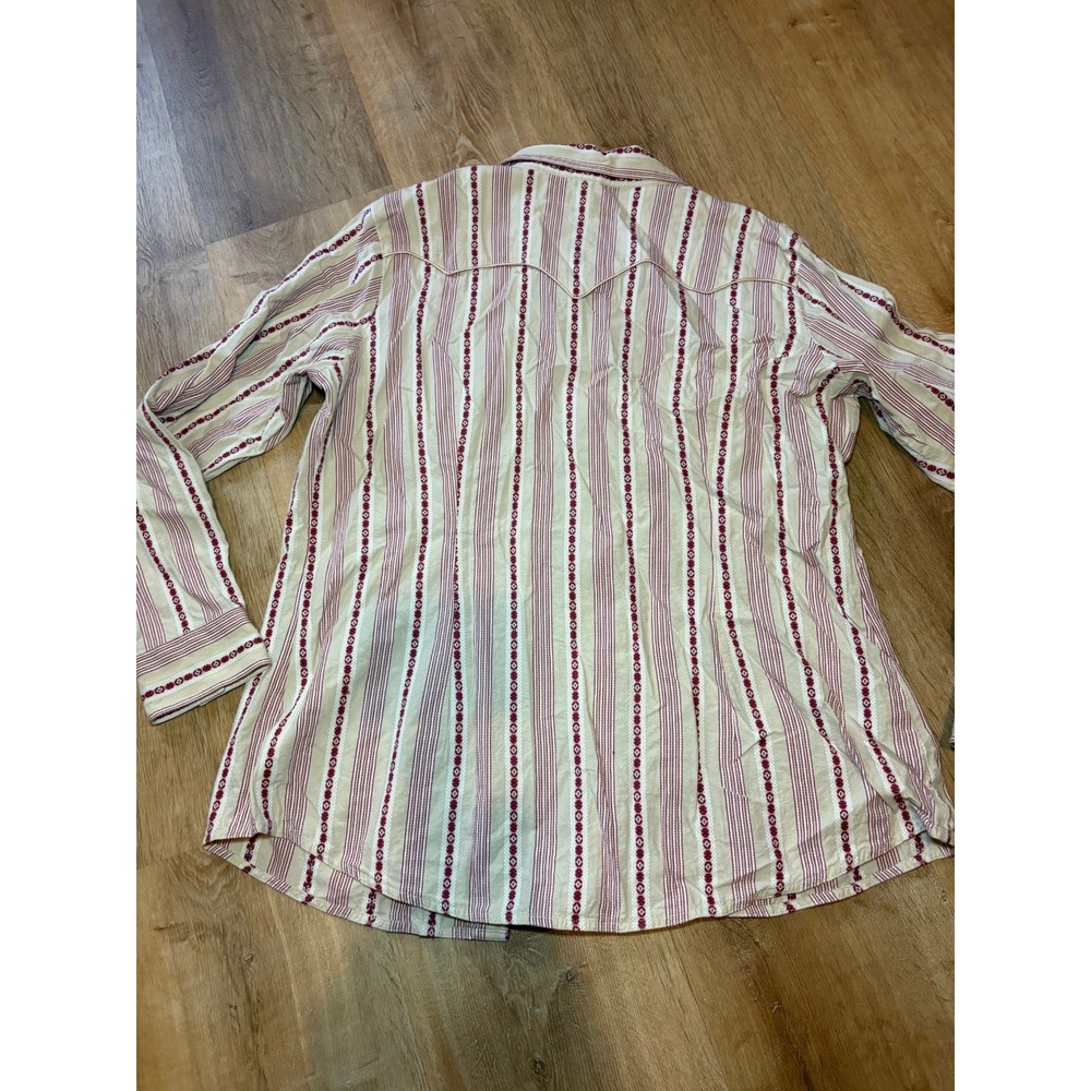 WOMEN'S WRANGLER‎ RETRO® STRIPE WESTERN SNAP SHIRT IN PINK - Picture 8 of 8